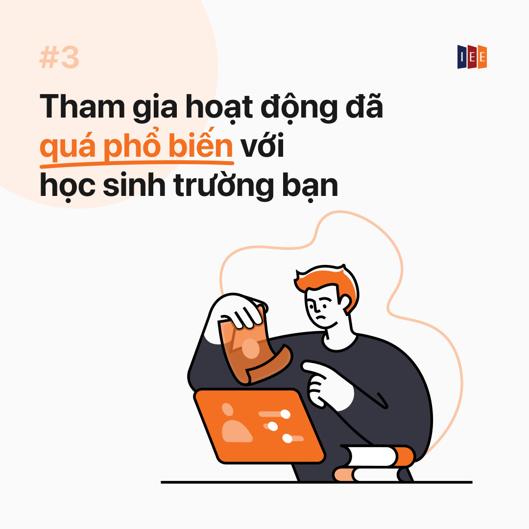 3. Tham gia hoạt động đã quá phổ biến với học sinh trường bạn
